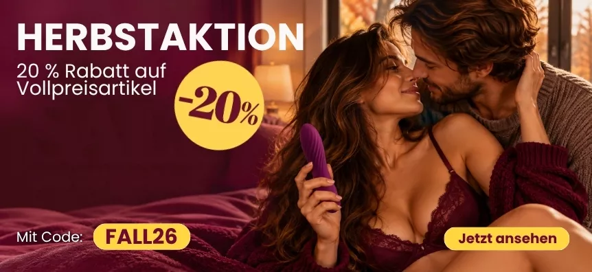 Herbst-Aktion – 20% Rabatt auf reguläre Artikel ab CHF 55 Bestellwert! lovesexshop.ch Sexshop
