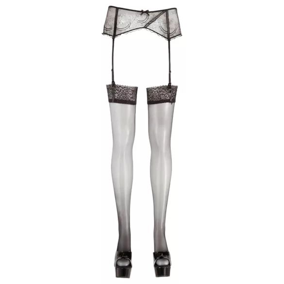 Cottelli - Spitzen Strümpfe (schwarz) - 3/L