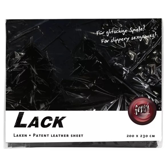Fetisch - Lack-Bettlaken - 200 x 230 cm (schwarz)