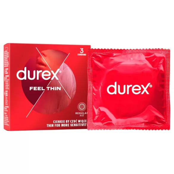 Durex Feel Thin - realitätsnahes Gefühl Kondome (3 Stk.)