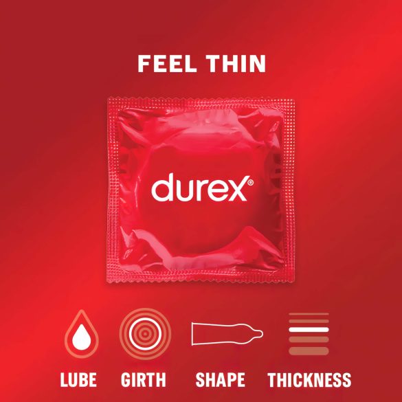 Durex Feel Thin - Hautnahes Gefühl Kondom (3 Stk.)