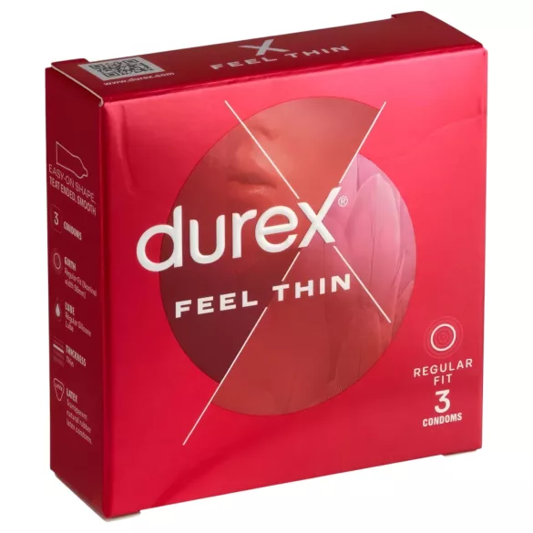 Durex Feel Thin - realitätsnahes Gefühl Kondome (3 Stk.)
