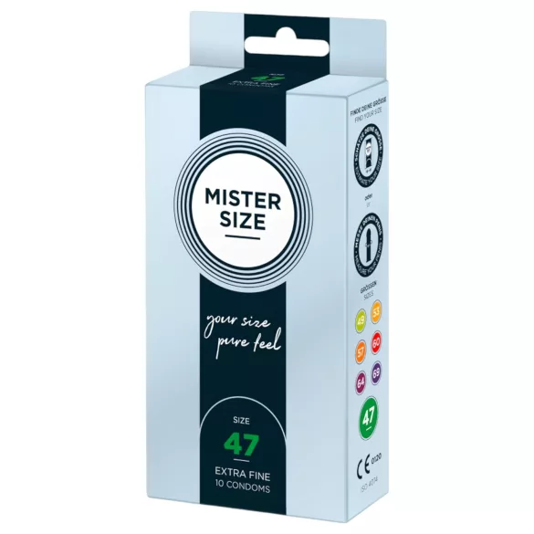 Mister Size dünnes Kondom - 47mm (10 Stk)