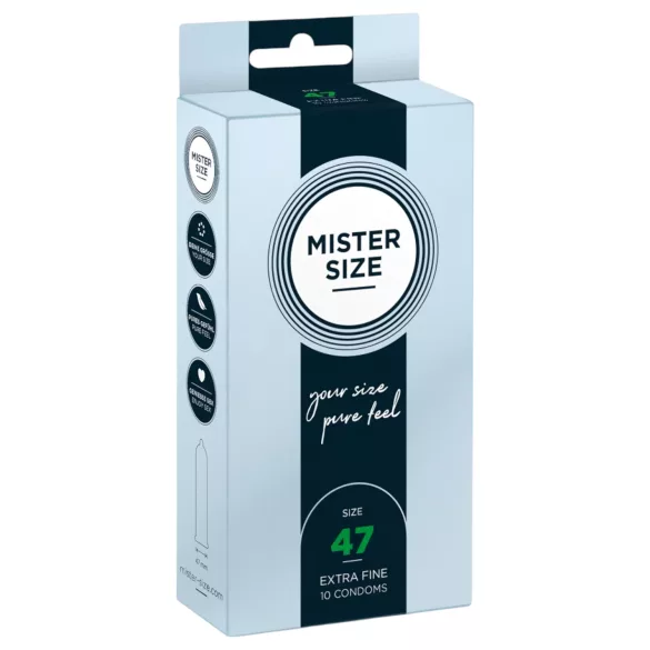 Mister Size dünnes Kondom - 47mm (10 Stk)