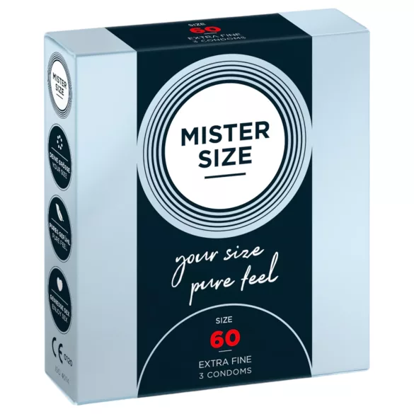 Mister Size dünnes Kondom - 60mm (3 Stk)
