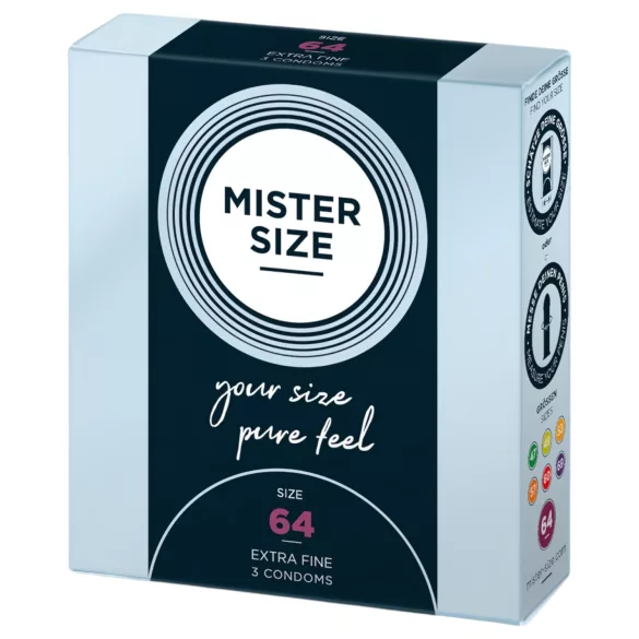 Mister Size dünnes Kondom - 64mm (3 Stk.)