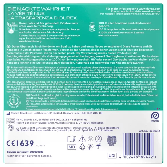 Durex Surprise Me - Kondompackung (30 Stk.)