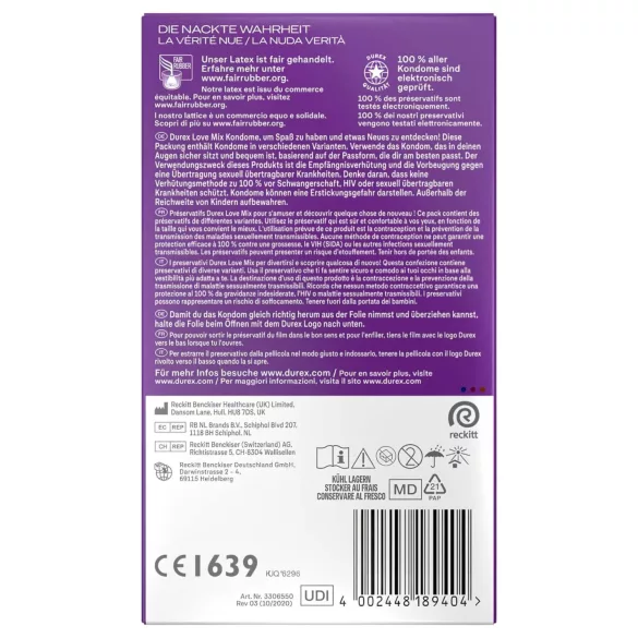 Durex Love Mix - Kondom-Packung (18 Stk)