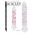 Icicles Nr. 7 - Glasdildo mit Perlen