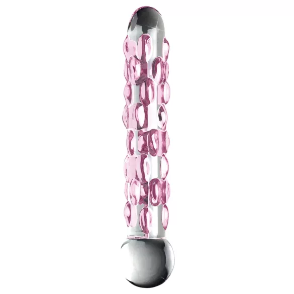 Icicles Nr. 7 - Glasdildo mit Perlen