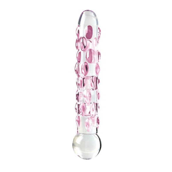Icicles Nr. 7 - Glasdildo mit Perlen