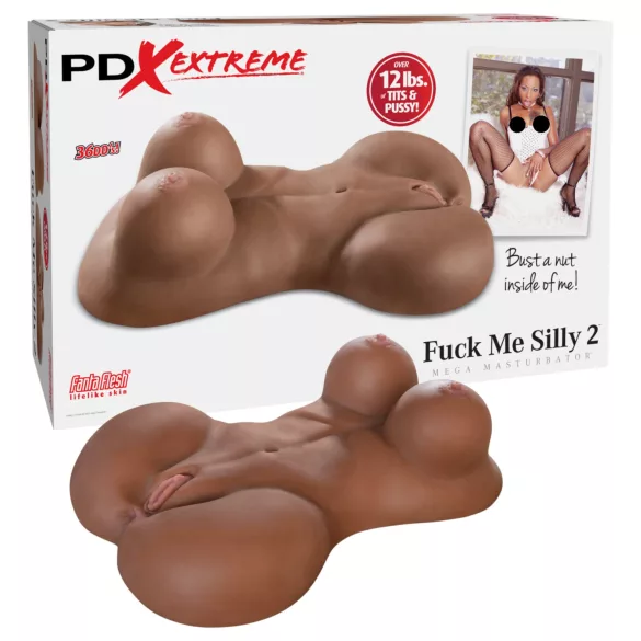 Pipedream Fuck Me Silly Sista - brauner weiblicher Torso-Masturbator (5,7 kg)