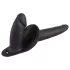 You2Toys - anlegbares Silikon-Dildo-Duo (schwarz)