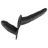 You2Toys - anlegbares Silikon-Dildo-Duo (schwarz)
