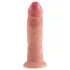 King Cock 9 - realistischer Dildo mit Saugnapf (23 cm) - natur