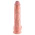 King Cock 10 großer Dildo mit Hoden (25 cm) - natur