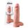 King Cock 12 großer Dildo mit Hoden (30 cm) - Natur
