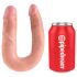 King Cock Doppel-Dildo (Mittel) - Natur
