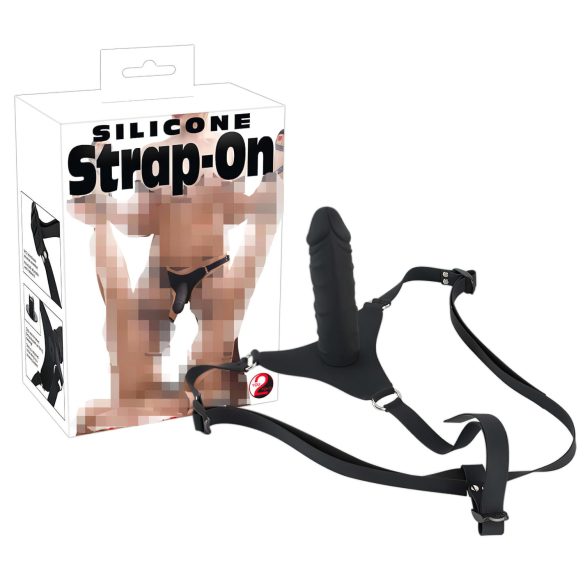 You2Toys - Silikon Strap-On - Umschnalldildo (schwarz)