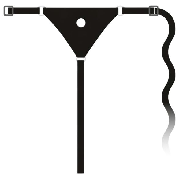 You2Toys - Silikon Strap-On - Umschnalldildo (schwarz)