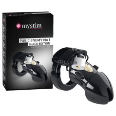 mystim Black Edition PUBIC ENEMY No 1 - Elektro Penis Käfig