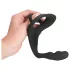 Black Velvet - Penis- und Hodenring Anal-Dildo (schwarz)