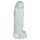 Crystal Clear Big Dong - riesiger Jelly-Dildo (21,5 cm)
