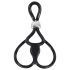 You2Toys - Triple, verstellbarer Penis- und Hodenring (schwarz)