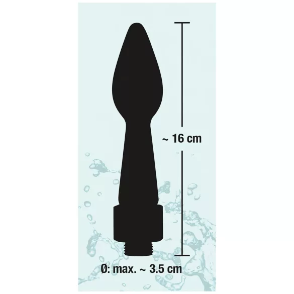 You2Toys - Rear Splash - konischer Silikonduschkopf (schwarz)