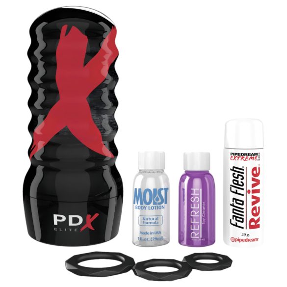 PDX Elite Luftdichte Vagina - Manuelle Saugepuppe (Natur)