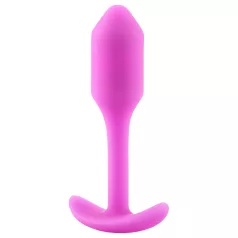 b-Vibe Snug Plug 1 - Analplug mit Innengewicht (55 g, Pink)