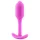 b-Vibe Snug Plug 1 - Analplug mit Innengewicht (55 g, Pink)