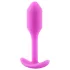 b-Vibe Snug Plug 1 - Analplug mit Innengewicht (55 g, Pink)