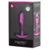 b-Vibe Snug Plug 1 - Analplug mit Innengewicht (55 g, Pink)