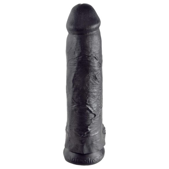 King Cock 12 großer Dildo mit Hoden (30 cm) - schwarz