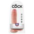 King Cock 8 Haltungsdildo (20 cm) - naturfarben