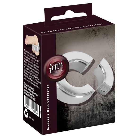 Sextreme - Schwerer magnetischer Hodenring und Stretcher (341g)