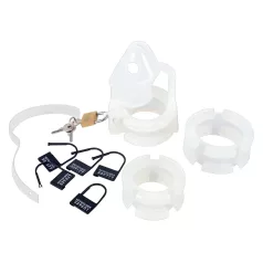 You2Toys - Peniskäfig - Silikon Penis Käfig (weiß)