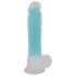 You2Toys Glow in the Dark - Leuchtender Saugnapf-Dildo (blau)