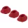 Womanizer Premium S - Ersatz-Saugkappen-Set - Rot (3 Stk.)