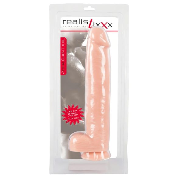 realistixxx Giant 3XL - naturgetreuer Dildo (42cm) - Naturfarben