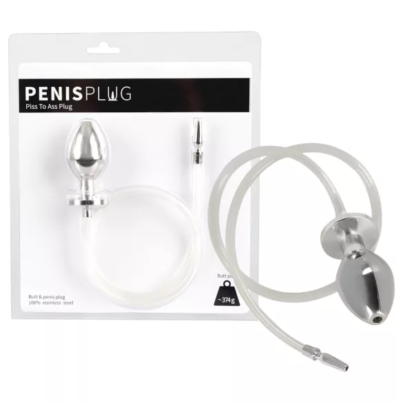 You2Toys - Piss to Ass Plug - hohler Analplug mit Harnröhrendehner