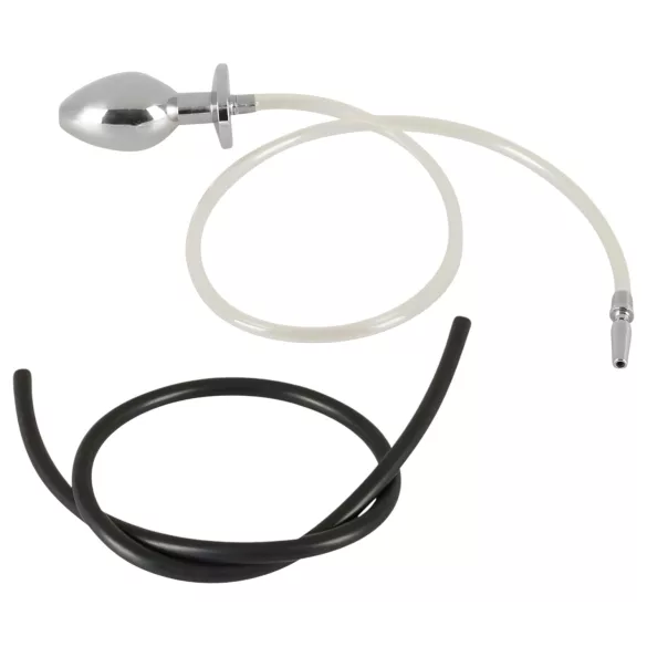 Piss to Ass Plug - Hohler Analplug mit Harnröhrendehner