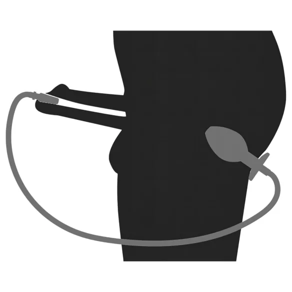 Piss to Ass Plug - Hohler Analplug mit Harnröhrendehner