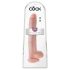 King Cock 14 großer Dildo mit Hoden (35 cm) - natur