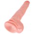 King Cock 14 großer Dildo mit Hoden (35 cm) - natur