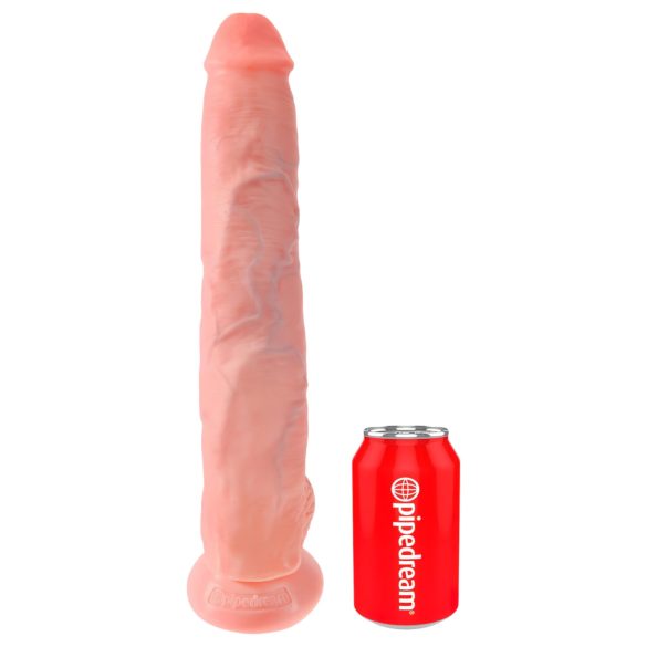 King Cock 14 großer Dildo mit Hoden (35cm) - natur