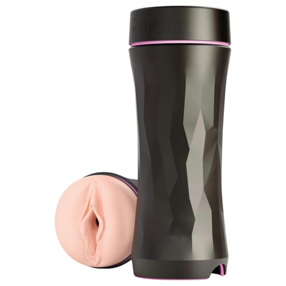 mystim Opus E Vagina - Elektro-Kunstvulva (Natur-Schwarz)