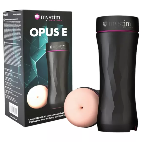 mystim Opus E Anus - Elektro Anus-Masturbator (Natur-Schwarz)