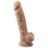 Silexd 7 - Saugnapf-Dildo - 17,5 cm (natur)